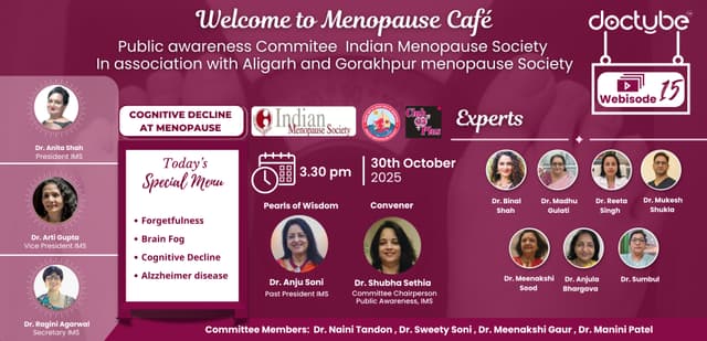 IMS Cafe Webisode 15: Forgetfulness and Cognitive Decline at Menopause